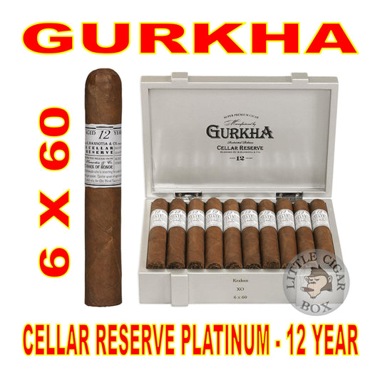 GURKHA CELLAR RESERVE 12 YEAR PLATINUM KRAKEN - www.LittleCigarBox.com