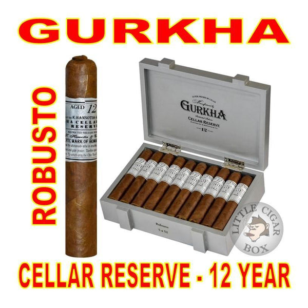 GURKHA CELLAR RESERVE 12 YEAR PLATINUM ROBUSTO - www.LittleCigarBox.com