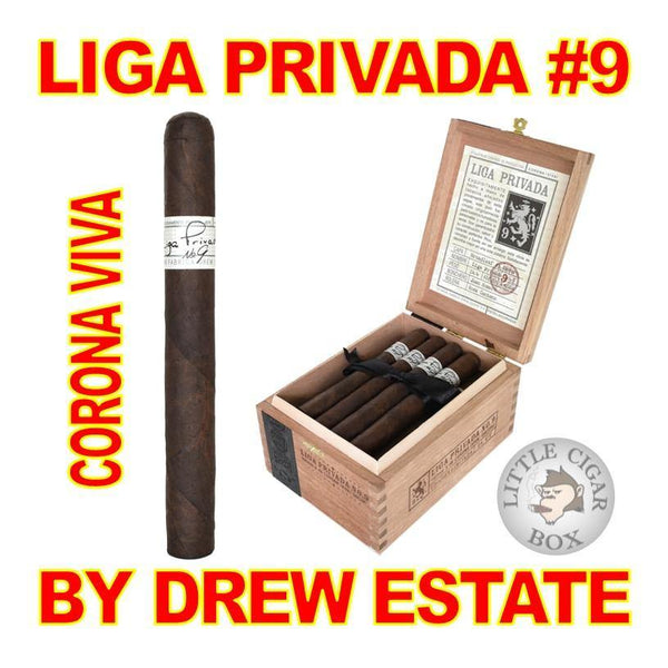 LIGA PRIVADA No. 9 CORONA VIVA BY DREW ESTATE - www.LittleCigarBox.com