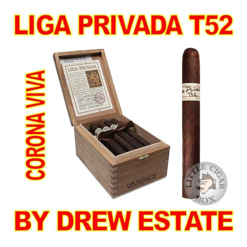 LIGA PRIVADA T52 CORONA VIVA BY DREW ESTATE - www.LittleCigarBox.com