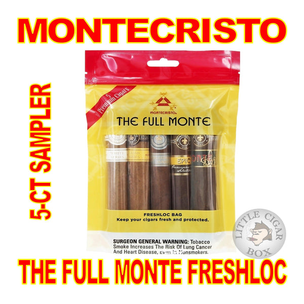 MONTECRISTO "THE FULL MONTE" FRESH LOC 5-CT SAMPLER - www.LittleCigarBox.com