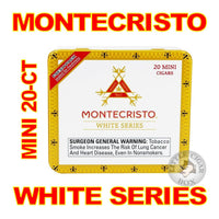 MONTECRISTO WHITE SERIES MINI 20-CT - www.LittleCigarBox.com