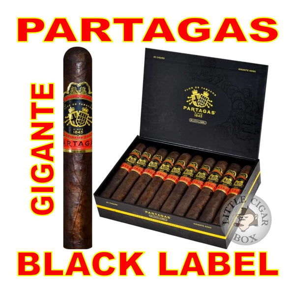 PARTAGAS BLACK LABEL GIGANTE - LITTLE CIGAR BOX