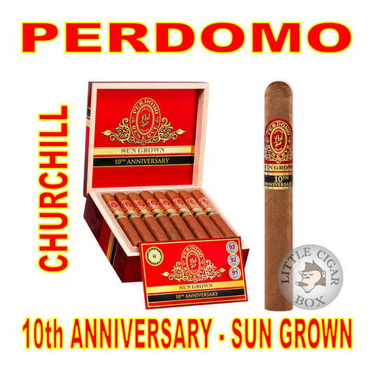 PERDOMO RESERVE 10TH ANNIVERSARY SUN GROWN CHURCHILL - www.LittleCigarBox.com