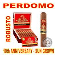 PERDOMO RESERVE 10TH ANNIVERSARY SUN GROWN ROBUSTO - www.LittleCigarBox.com