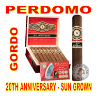 PERDOMO 20TH ANNIVERSARY SUN GROWN GORDO - www.LittleCigarBox.com
