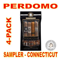 PERDOMO CONNECTICUT 4-PACK SAMPLER - www.LittleCigarBox.com