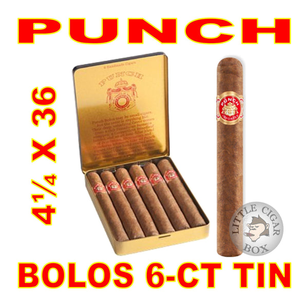 PUNCH CLASICO BOLOS 6-CT TIN - www.LittleCigarBox.com