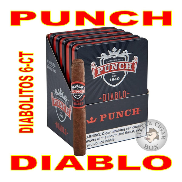 PUNCH DIABLO DIABOLITOS 6-CT TIN - www.LittleCigarBox.com