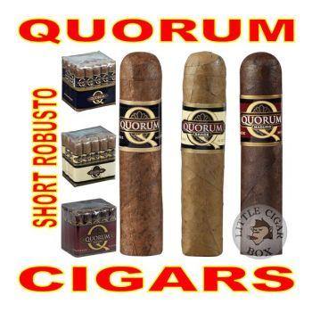 QUORUM SHORT ROBUSTO MADURO - www.LittleCigarBox.com