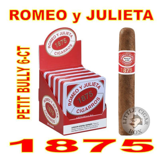 ROMEO y JULIETA 1875 PETIT BULLY 6-CT TIN - www.LittleCigarBox.com