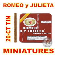 ROMEO y JULIETA MINI AROMA (RED) 20-CT TIN - www.LittleCigarBox.com