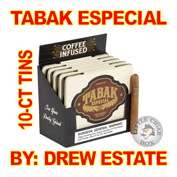 TABAK ESPECIAL DULCE CAFECITA BY DREW ESTATE 10-CT TIN - www.LittleCigarBox.com
