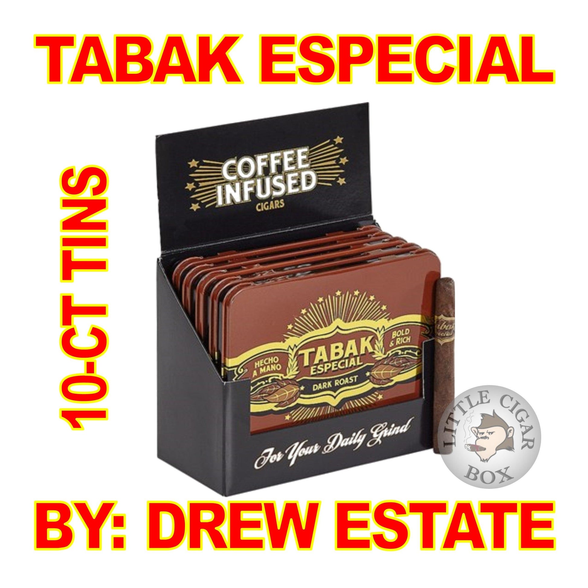 TABAK ESPECIAL NEGRA CAFECITA 10-CT TIN BY DREW ESTATE - www.LittleCigarBox.com