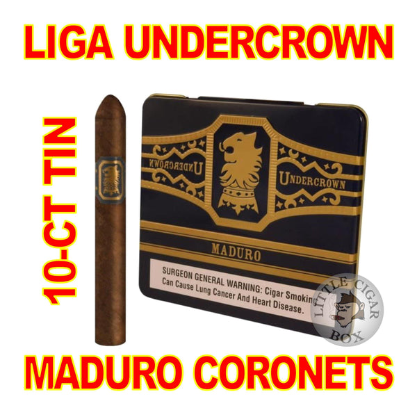UNDERCROWN MADURO CORONETS BY DREW ESTATE 10-CT TIN - www.LittleCigarBox.com