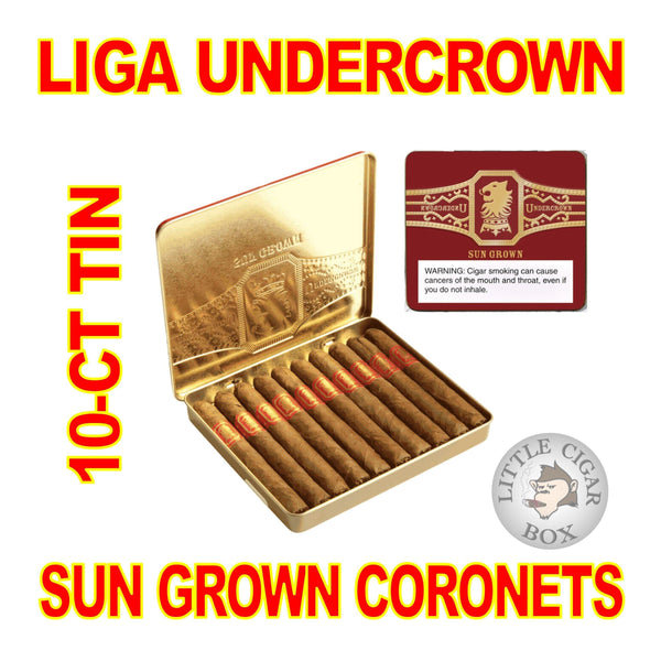 UNDERCROWN SUN GROWN CORONETS BY DREW ESTATE 10-CT TIN - www.LittleCigarBox.com