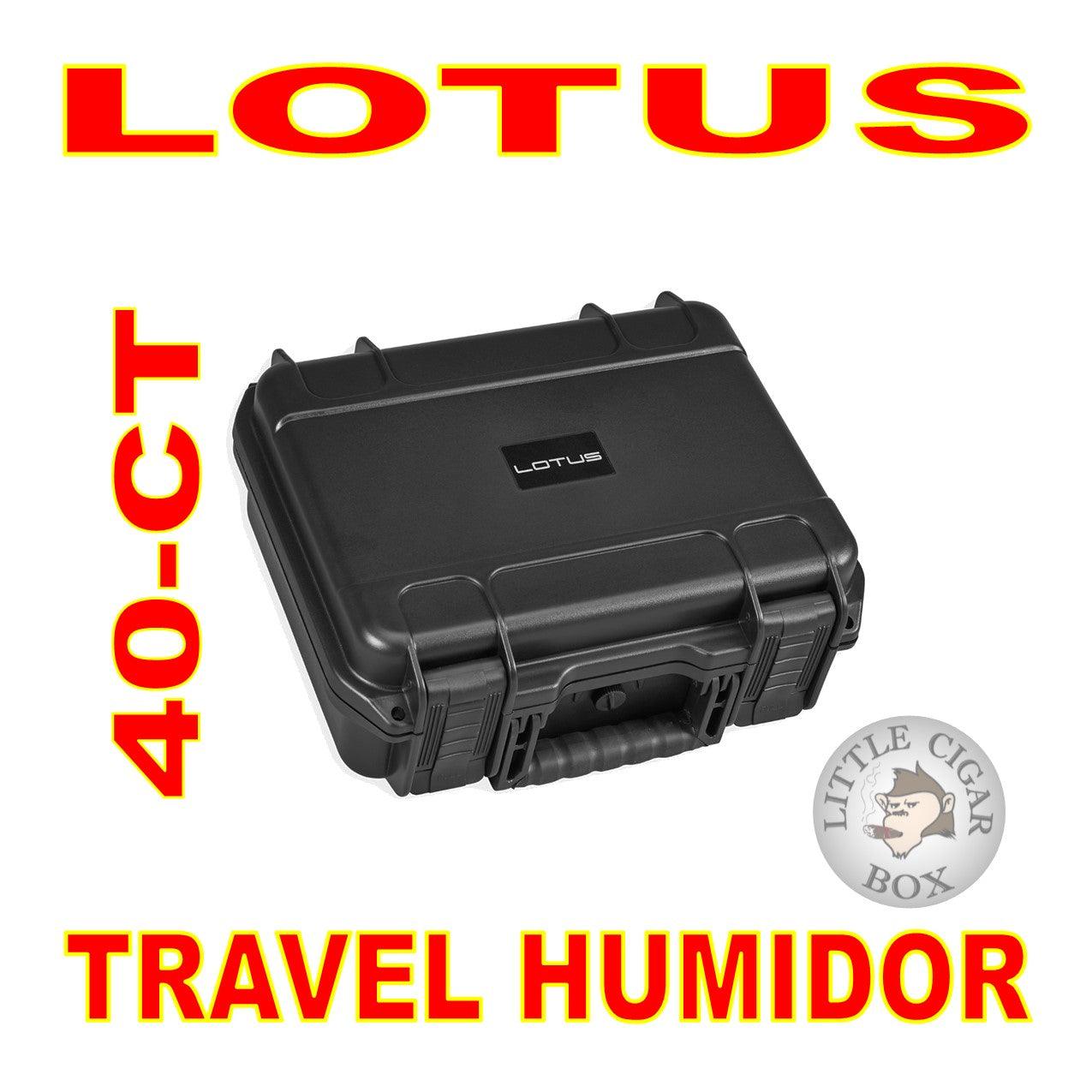 LOTUS 40-CT TRAVEL HUMIDOR - www.LittleCigarBox.com