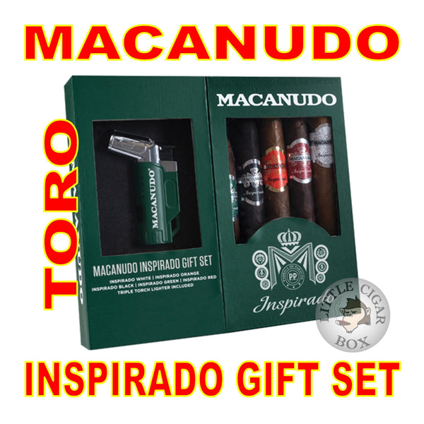 MACANUDO INSPIRADO GIFT SET w/ TRIPLE TORCH LIGHTER - LCB